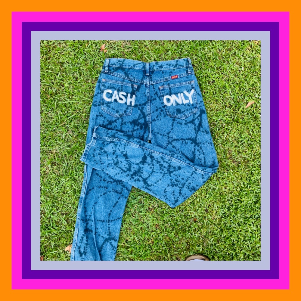 🔥 Super dope custom wrangler vintage jeans🔥